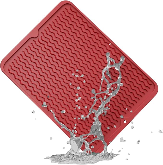 ZLR Silicone Dish Drying Mat for Kitchen Counter by ZLR