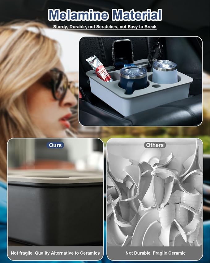 Couch Cup Holder Tray, Bonfixe Stable Couch Caddy - Image 7