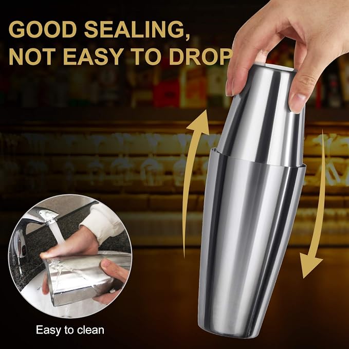 Cocktail Shaker Set, 16 Piece Bartender Kit, Cocktail Shaker, Stainless Steel - Image 5