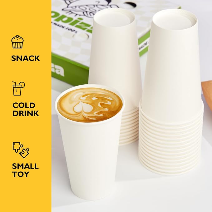 16 oz Coffee Cups, Disposable Paper Coffee Cups, Hot Coffee Cup, and Events - Image 6
