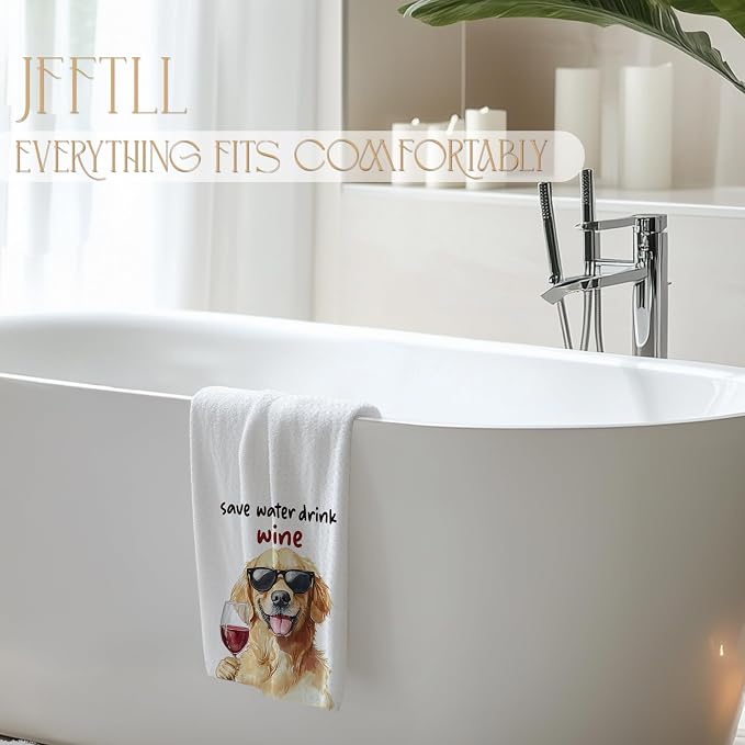 Funny Golden Retriever Kitchen Towels, Gifts - Image 5