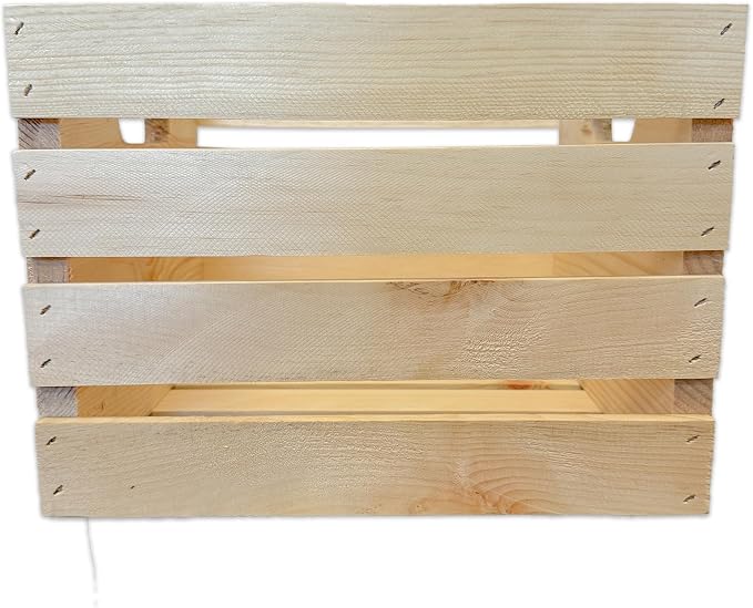 Wilson Wood Unfinished Cube Pine Crate - Image 3