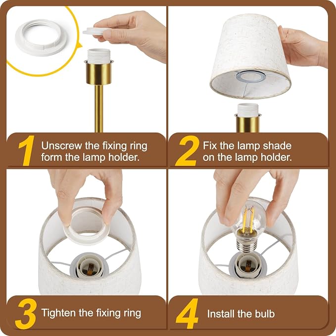 FRIDEKO HOME Rechargeable Table Lamp Gold - Image 8