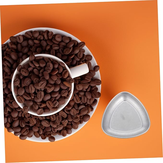 Vintage Coffee Bean Serving Tray Stainless Steel Weighing Dish - Image 6