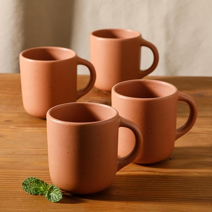 Bloomhouse - Two Time Oprah's Favorite Things Winner - Corsica Clay 4-Piece Mug - Image 5