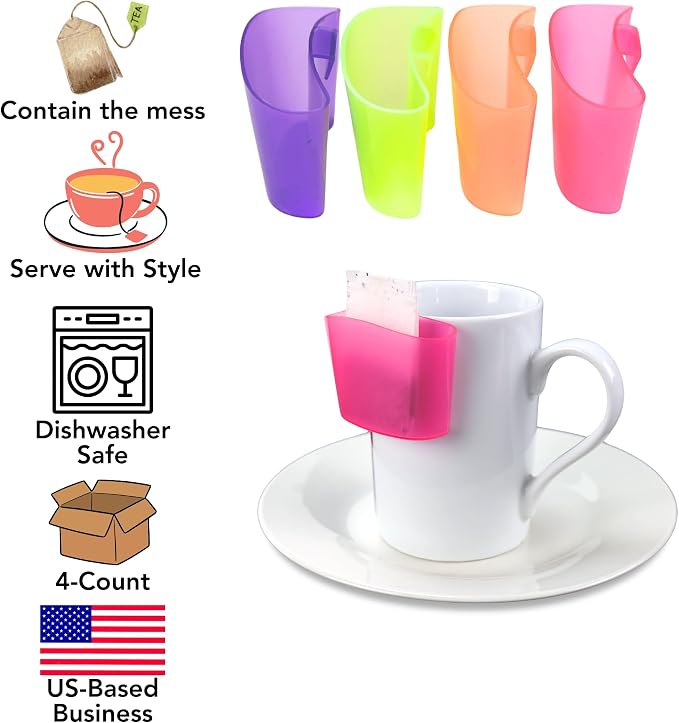 Iconikal Hook on Mug Tea Bag Holder Set - Image 3