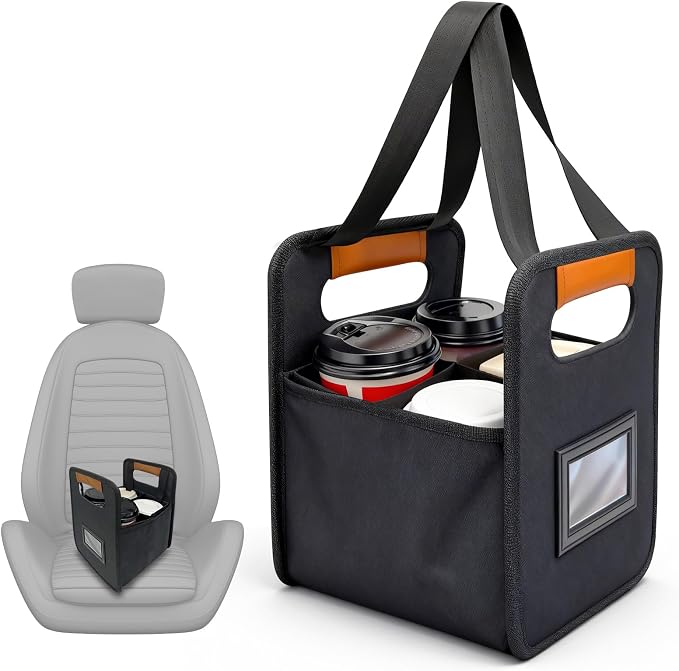 Upgraded Portable 4 Cup Drink Carrier by Chelvvg