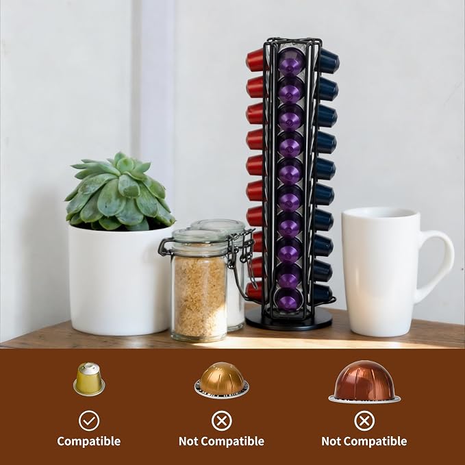 Black 40 Pods Coffee Pod Holder - Image 4