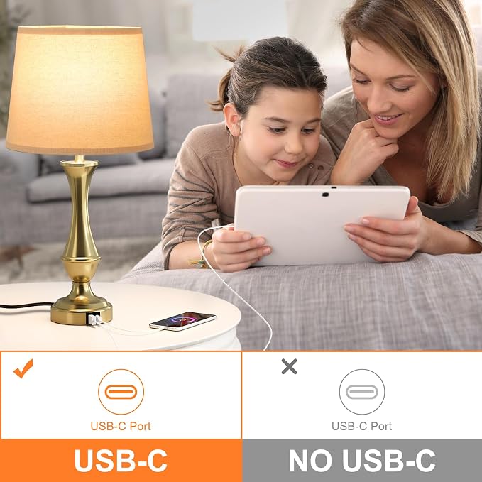 Seealle Upgraded Touch Lamps for Night Stands Set of 2 - Image 4