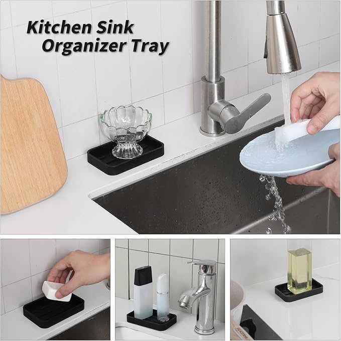 MicoYang Silicone Kitchen Sink Organizer Tray - Image 4