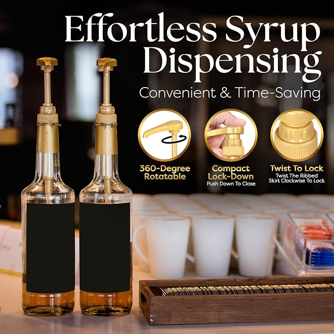 Fresh Finest Coffee Syrup Pump Dispenser, Compatible - Image 4