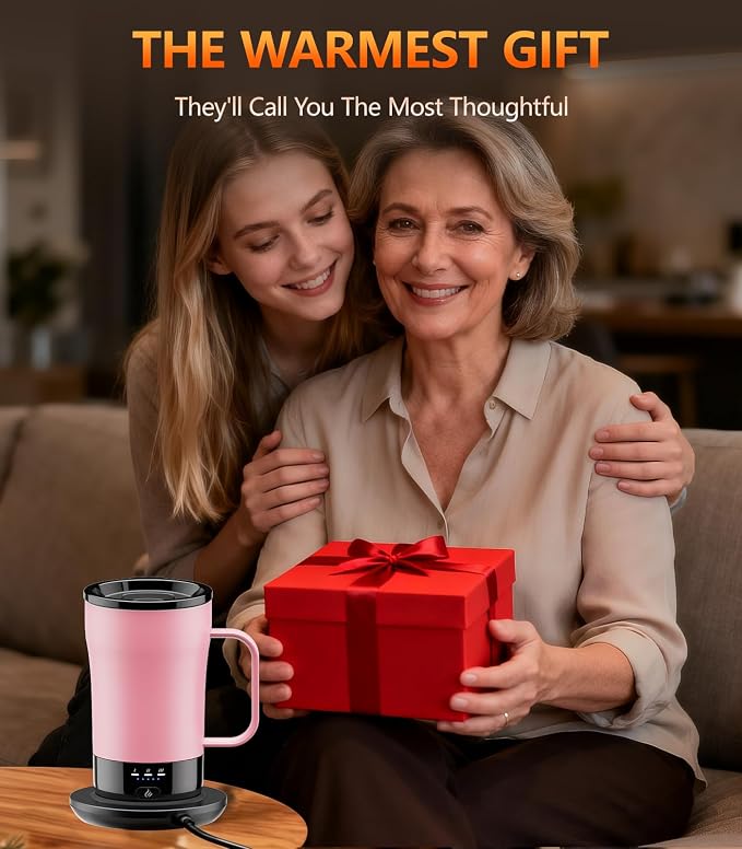 Self-Heating Coffee Mug, 14oz Heated Coffee Mug - Image 7