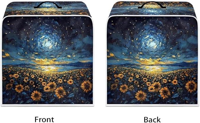 Sunflower Starry Sky Coffee Machine Covers Anti Dust Covers - Image 2