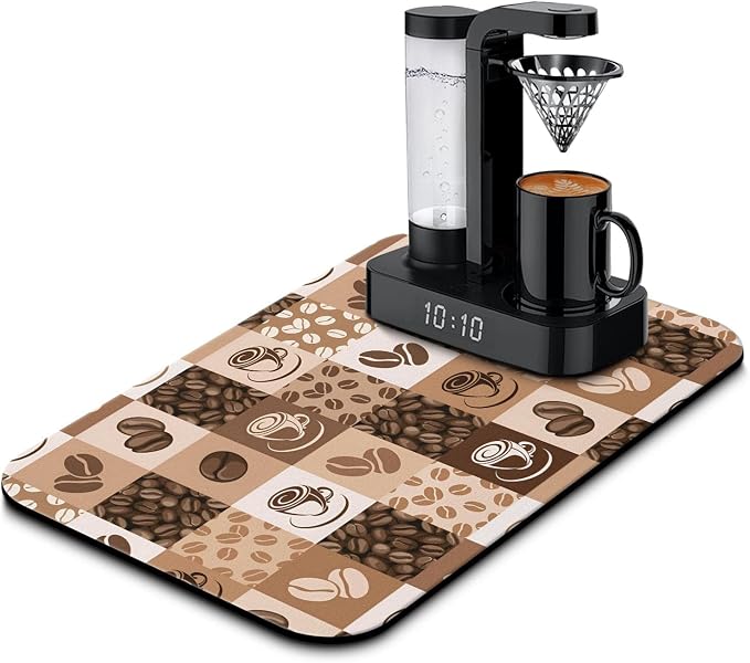 Super Absorbent Anti-Slip Silicone Dish Drying Mats by Kuyig+Home