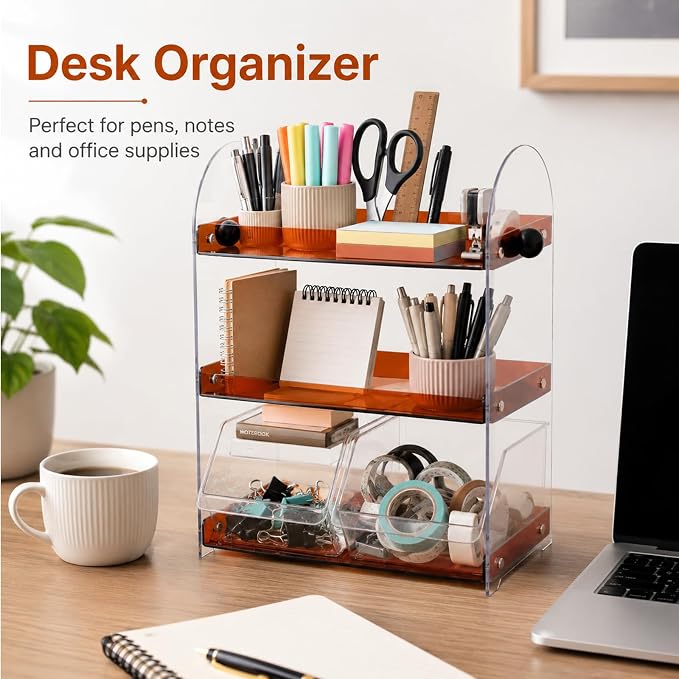 3-Tier Acrylic Coffee Station Organizer - Image 6