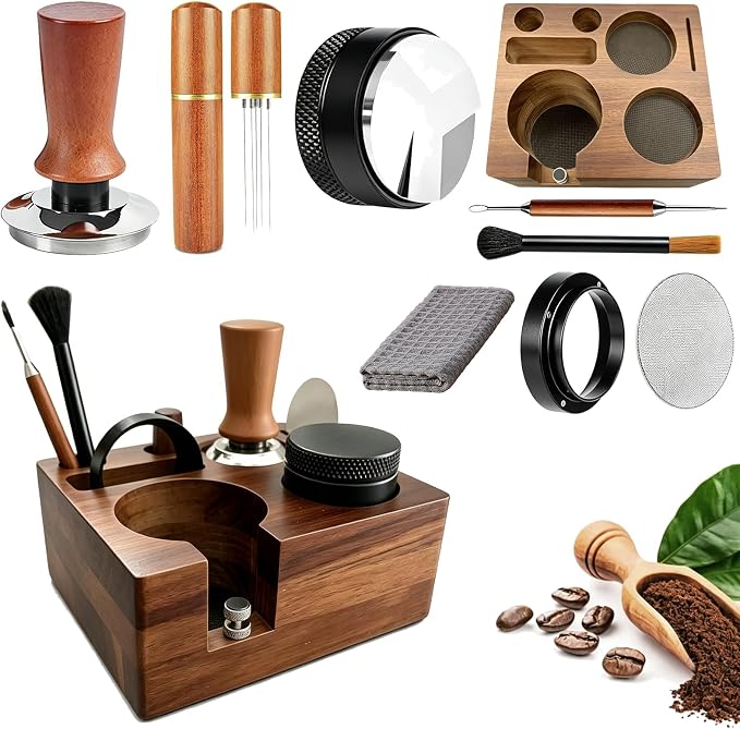 Fortuitousvel 9 PCS 54mm Espresso Accessories Kit by Unknown