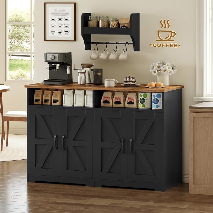 YATINEY Coffee Bar Cabinet, Kitchen Island - Image 2