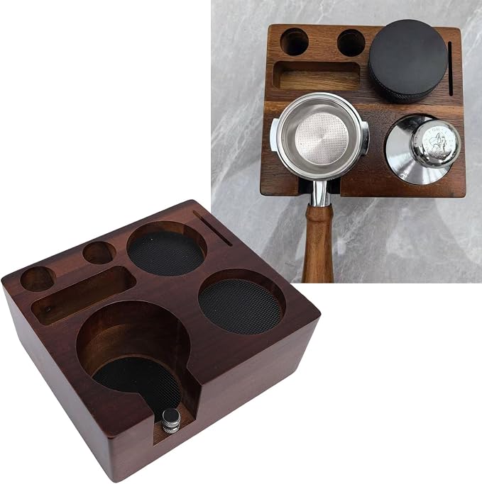 Elegant Walnut Finish Coffee Handler Station Equipment - Image 4