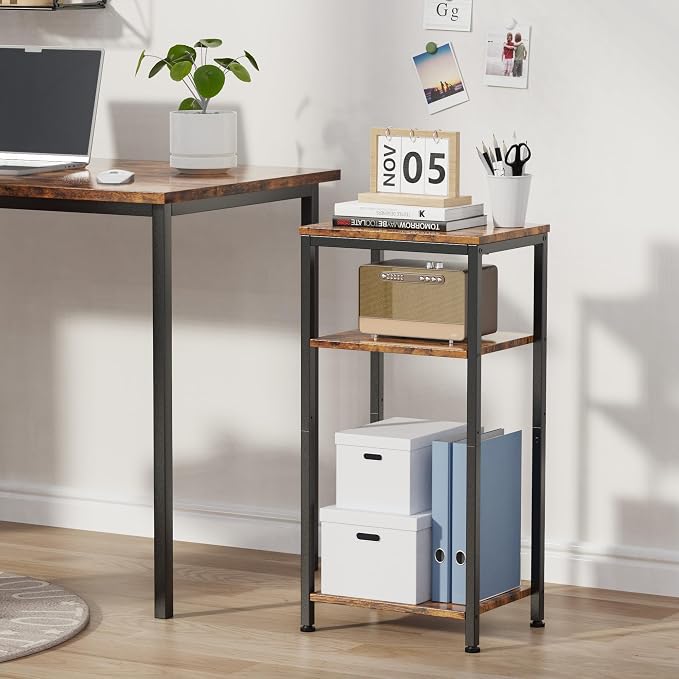 3 Tier End Table, Tall Nightstand - Image 7