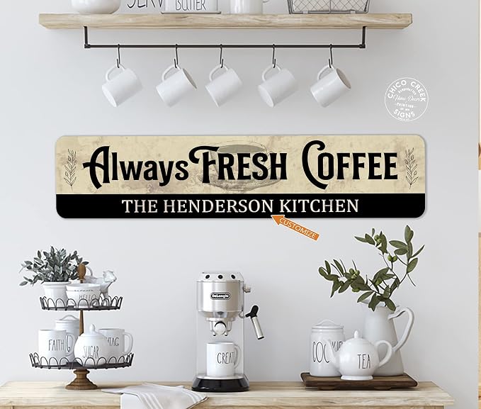 Custom Coffee Bar Sign - Image 2