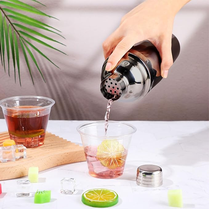 Nitial 9 Pcs Bar Cocktail Shaker Professional Stainless Steel Martini Drink - Image 4