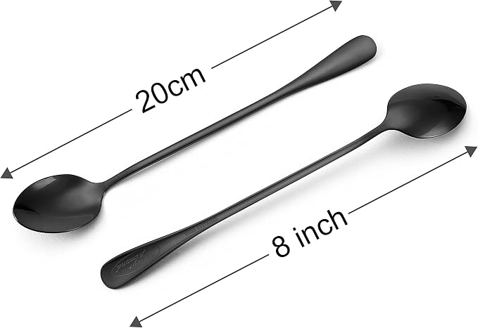 Marco Almond® KYA59 Iced Tea Spoon, Ice Cream Spoon, Titanium Coated Stainless - Image 2