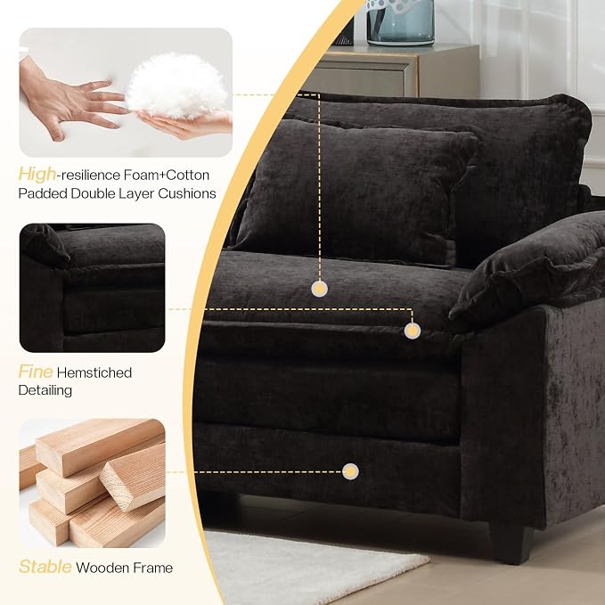 Sectional Sofa, Modular Cloud Couch - Image 2