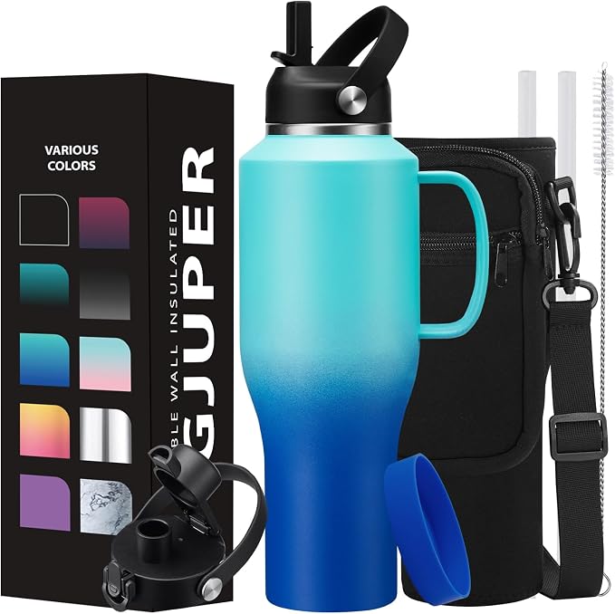 40 oz Insulated Water-Bottle that fits in Cup Holder by DIGJUPER