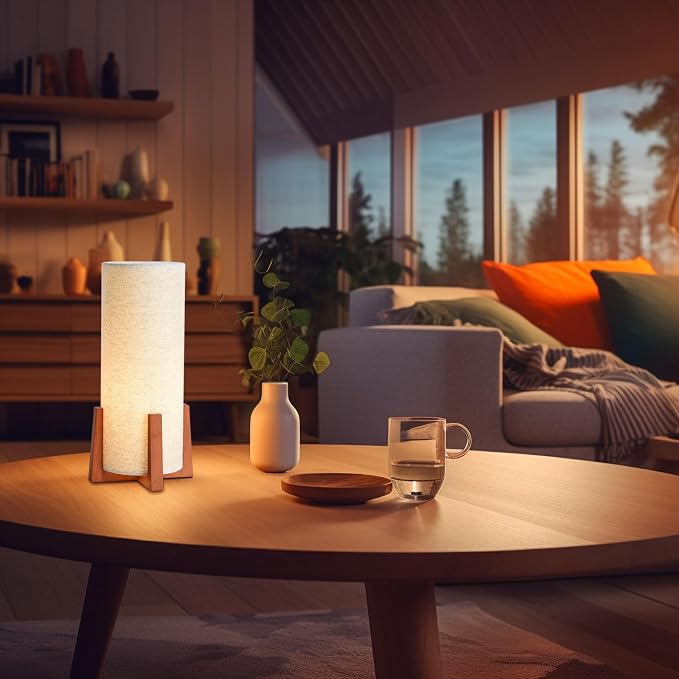 KUNJOULAM Modern Table Lamps, Nightstand Lamp - Image 4