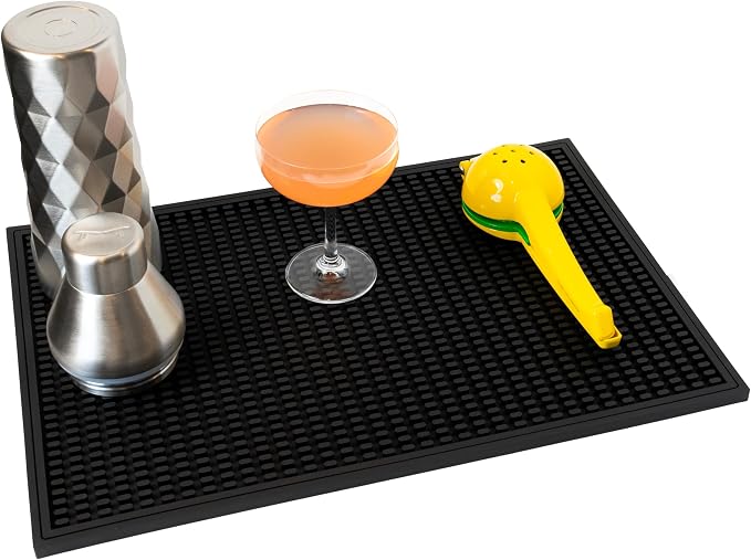 Fancy Man Premium Bar Mat, 18in x 12in, Non-Slip by WildManDrinkingCompany