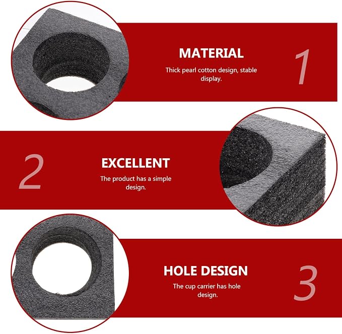 Cabilock 2 Pack Cup Carrier Trays 4-Hole Beverage Packing Box - Image 7