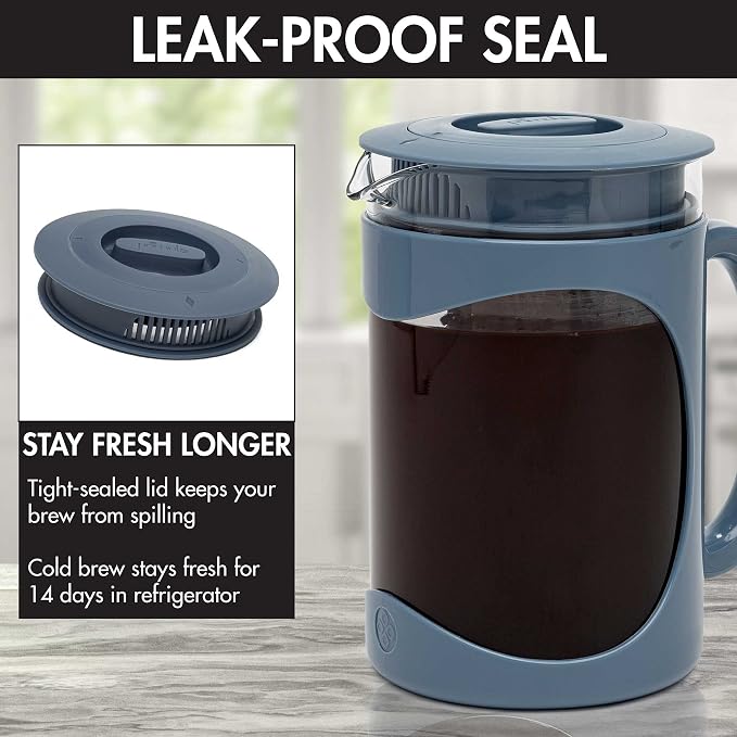Primula Burke Deluxe Cold Brew Iced Coffee Maker, Comfort Grip Handle, Durable - Image 7