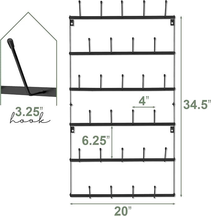 Sorbus Mug Rack for Wall - Image 6