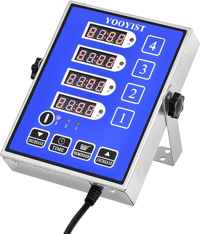 Kitchen Timers for Cooking – 4 Channel Commercial Kitchen Timer Restaurant - Image 3