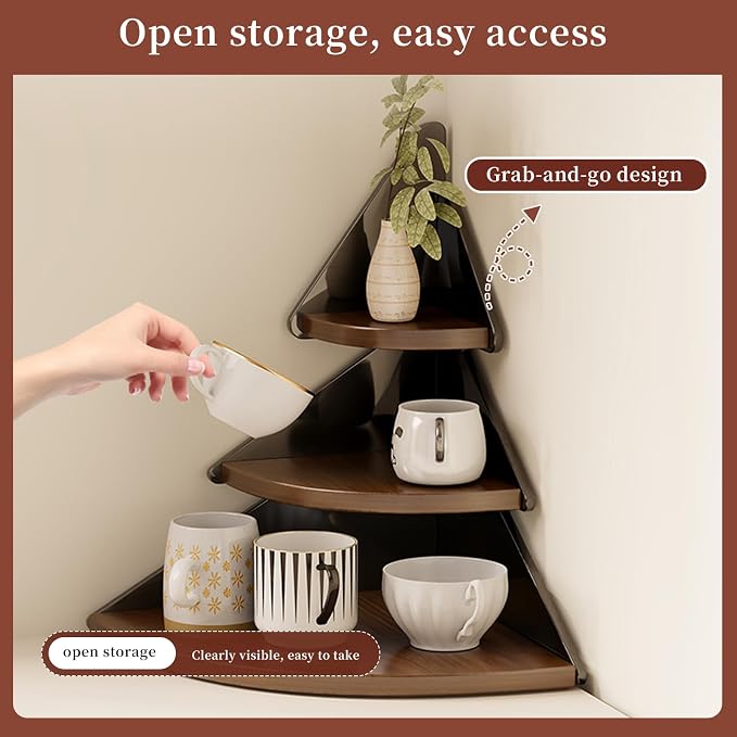Coffee Mug Organizer Corner, Corner Coffee Mug Holder, Cup Organizer - Image 7