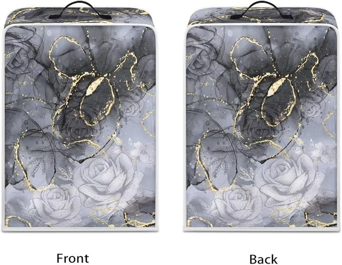 Black Marble Coffee Maker Cover Lightweight Coffee Pot Dust Protection Durable - Image 2