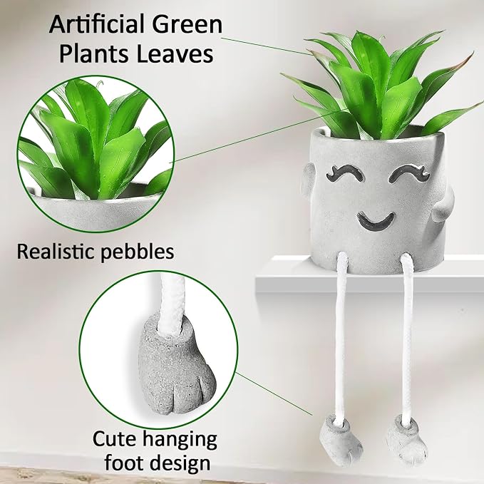 Creative Artificial Succulent Plants in pots - Image 3