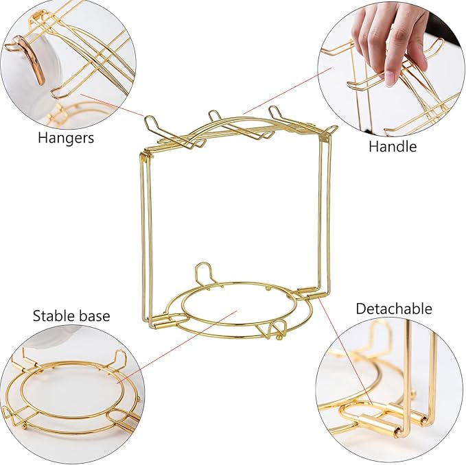 Tea Cups Holder, Foldable Organizer - Image 3