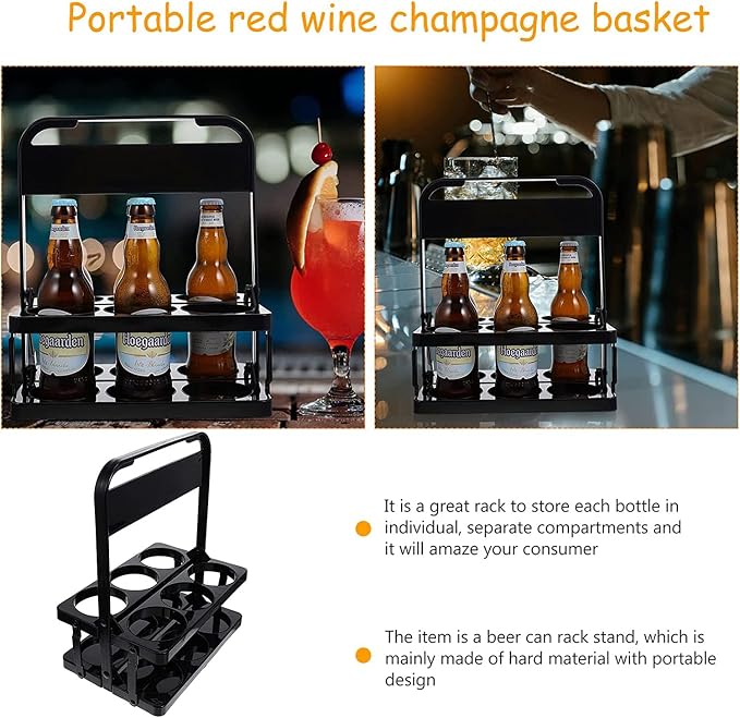 Portable Drink Carrier, Reusable Beer Bottle Coffee Cup Holder, Beer Bottle - Image 2
