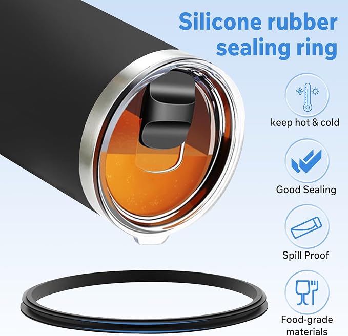 30 oz Tumbler Lid, 3 Pack Magnetic Slider Replacement Lids - Image 5