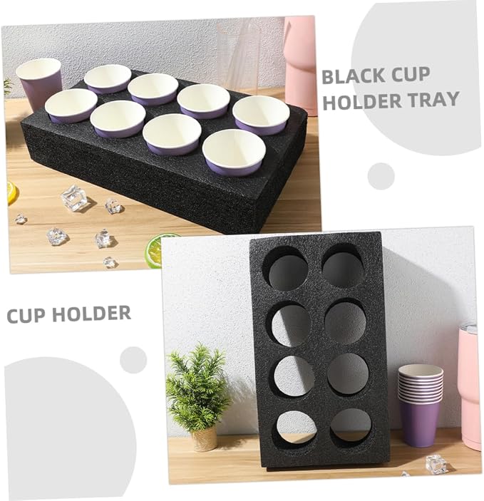MAGICLULU 2pcs Milk Tea Cup Holder Foam Takeout Tray Efficient Beverage - Image 8