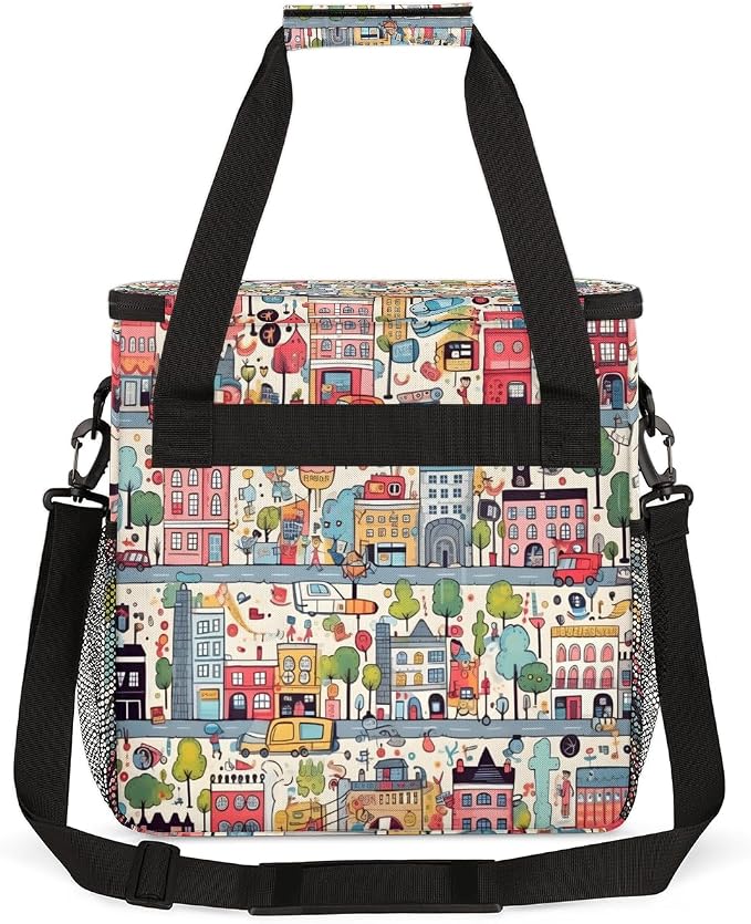 Art City Coffee Maker Travel Bag, Portable Storage Tote Bag - Image 5