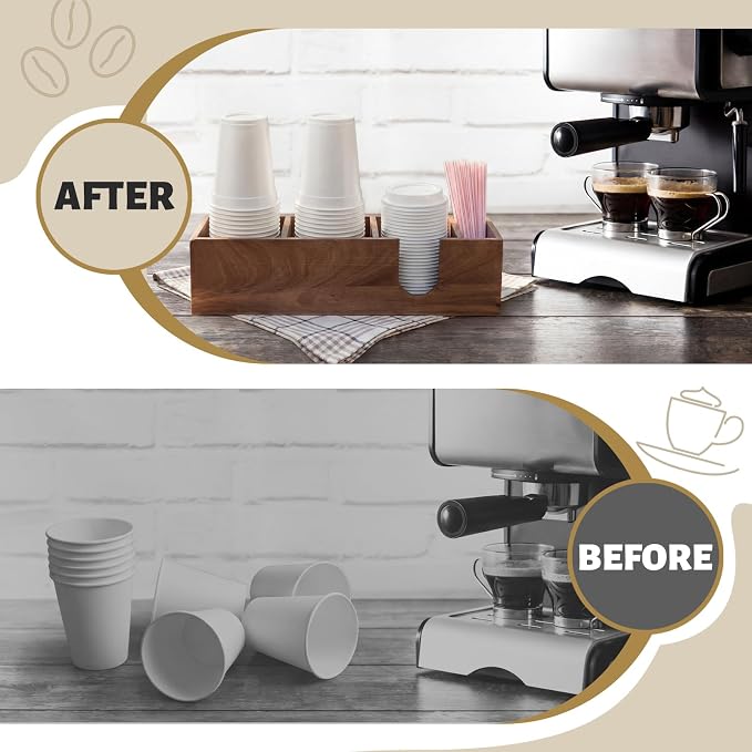 Novabright Acacia Wood Coffee Cup Holder - Image 6