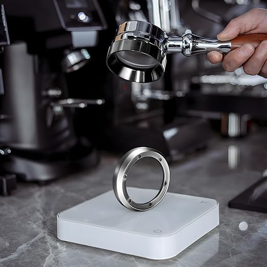 58mm Magnetic Dosing Funnel, Stainless Steel Dosing Ring Espresso Coffee - Image 6