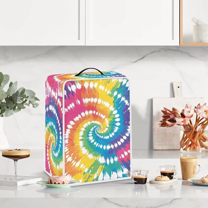 Colorful Gradient Coffee Machine Cover Dust Coffee Maker Cover Kitchen - Image 3