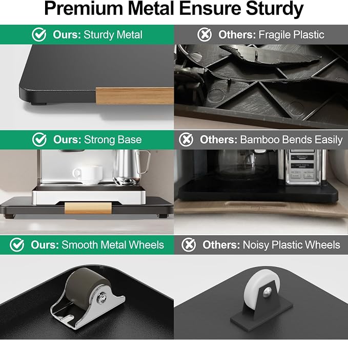 GSlife Heavy Duty Metal Appliance Slider Tray - Image 5