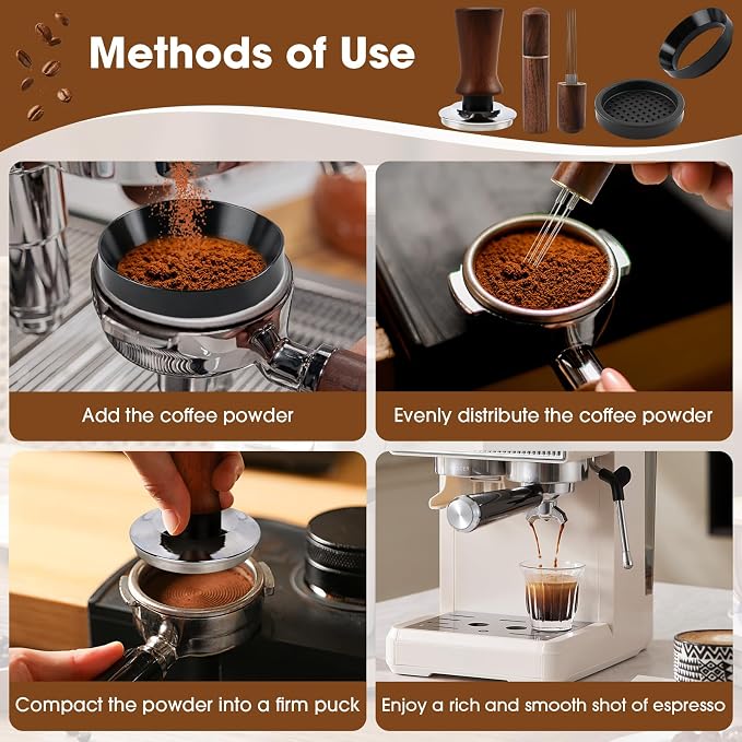 58mm Spring Loaded Espresso Tamper Kit - Image 6