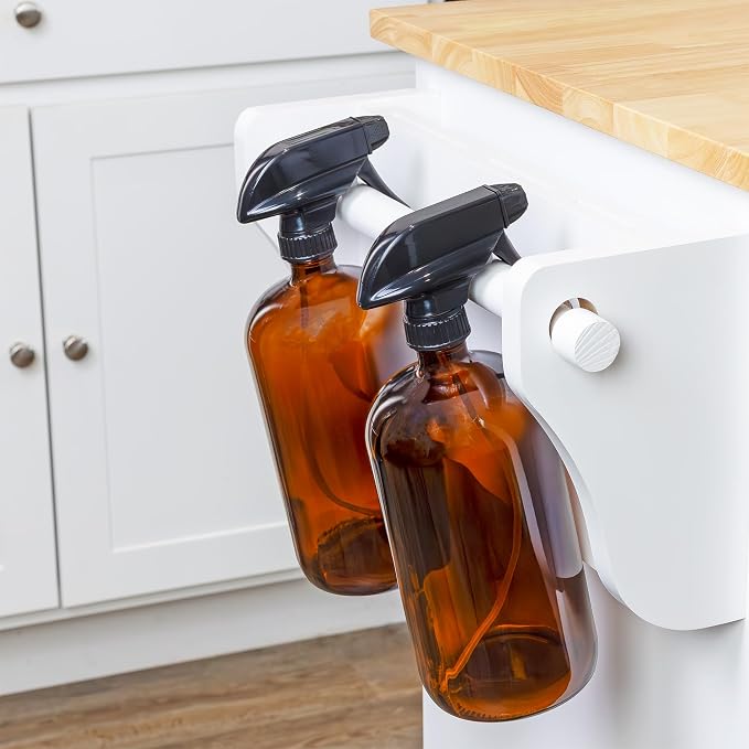 Cornucopia Brands 32oz Amber Glass Spray Bottles Brown Bottles w/ 3-Setting - Image 9