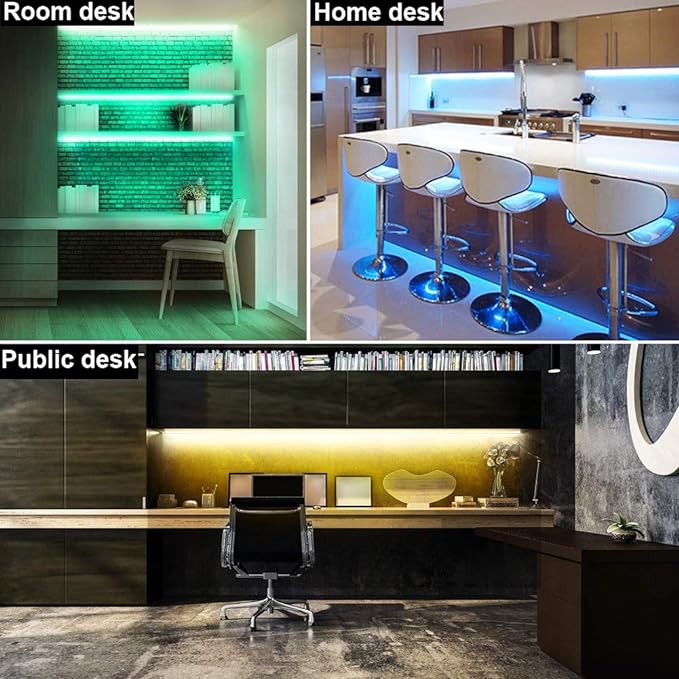 Dimmable Under Cabinet Lighting, RGB LED Light Bar, RF Remote Control Lamp - Image 4