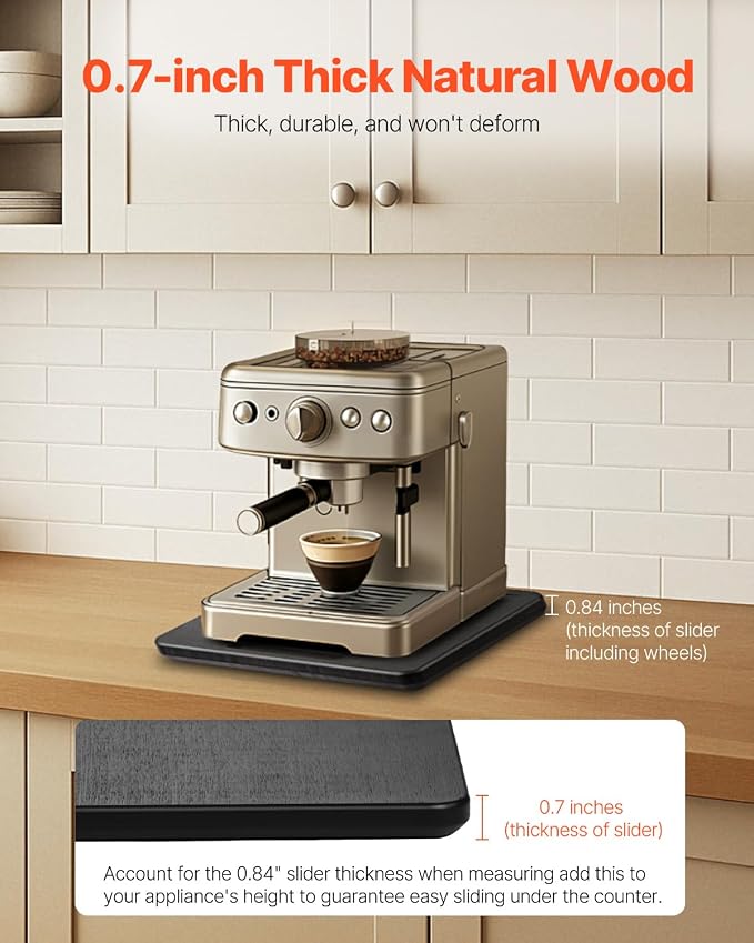 VEVOR Appliance Slider, Medium 10.5 x 13-inch, Rolling Sliding Tray - Image 4